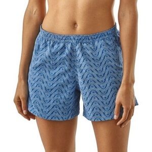 Patagonia bluff river port blue women’s baggies athletic shorts